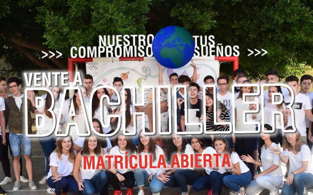 Abierta la matrícula para Primero de Bachiller