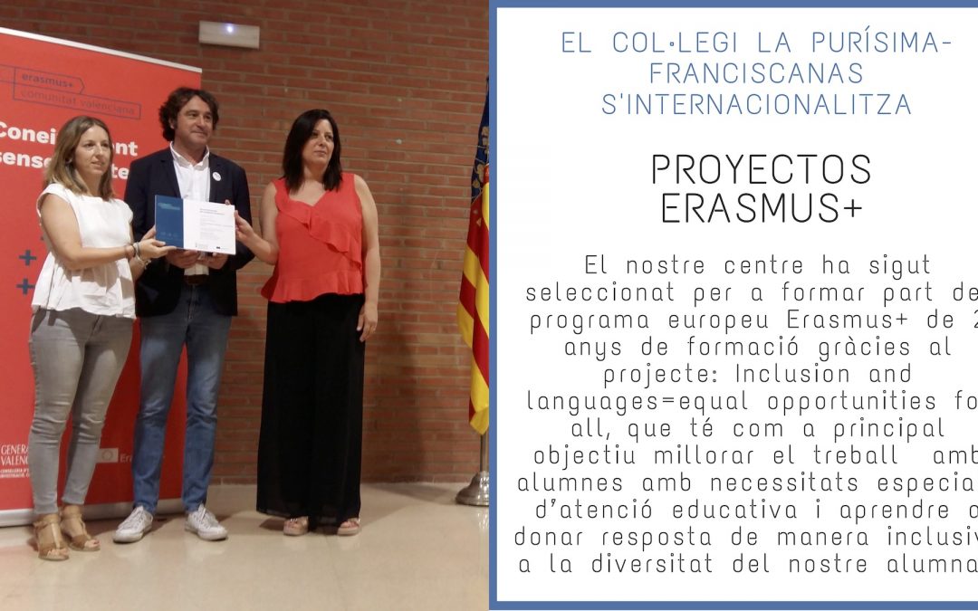 El nostre centre ha sigut seleccionat per a formar part del programa europeu Erasmus+