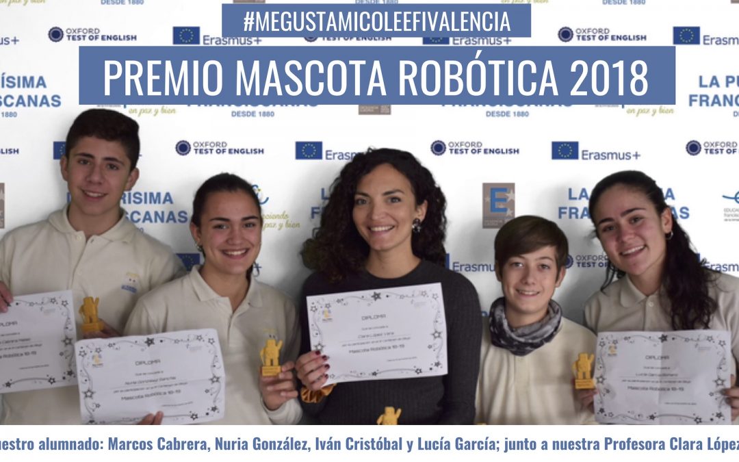 Recibimos el premio al diseño de mascotas educativas, en la 5ª edición organizada por la asociación ByLinedu