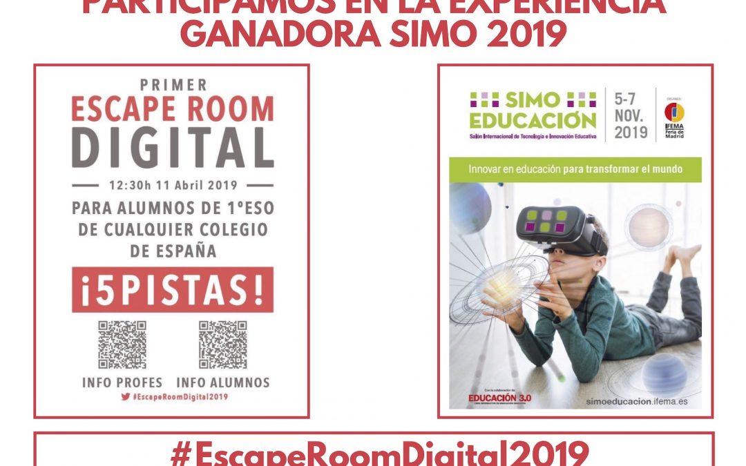 SIMO 2019 Participamos en la experiencia ganadora de los VII Premios a la Innovación Educativa y Experiencias Docentes Innovadoras