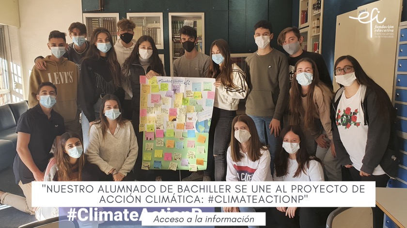 Nuestro alumnado de Bachiller se une al proyecto ACCIÓN CLIMÁTICA #climateactionP